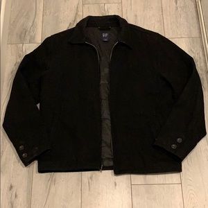 Black Wool Peacoat from Gap